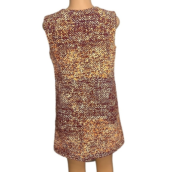 Just Cavalli Multicolor Canvas Plunge Neck Shift Dress - Picture 7 of 9